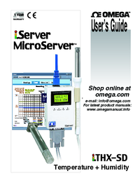 Thumbnail of document Manual - ITHX-SD-2 Chart Recorder for Temperature & Humidity